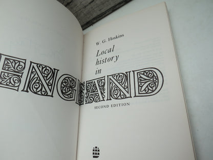 Local History In England By W. G. Hoskins 1972 book image 4