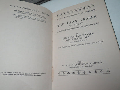 The Clan Fraser Of Lovat By C.I. Fraser of Reelig 1952 book image 5