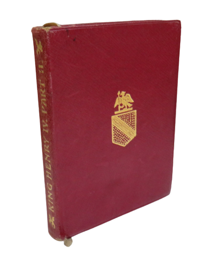 Shakespeare's Second Part of King Henry IV with Preface, Glossary & C. by Israel Gollancz, 1914 book front cover