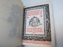 Load image into Gallery viewer, Shakespeare&#39;s Second Part of King Henry IV with Preface, Glossary &amp; C. by Israel Gollancz, 1914
