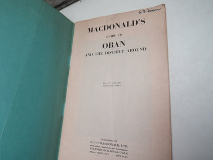 MacDonald's Guide To Oban And The District Around By J. W. N. Black book image 3