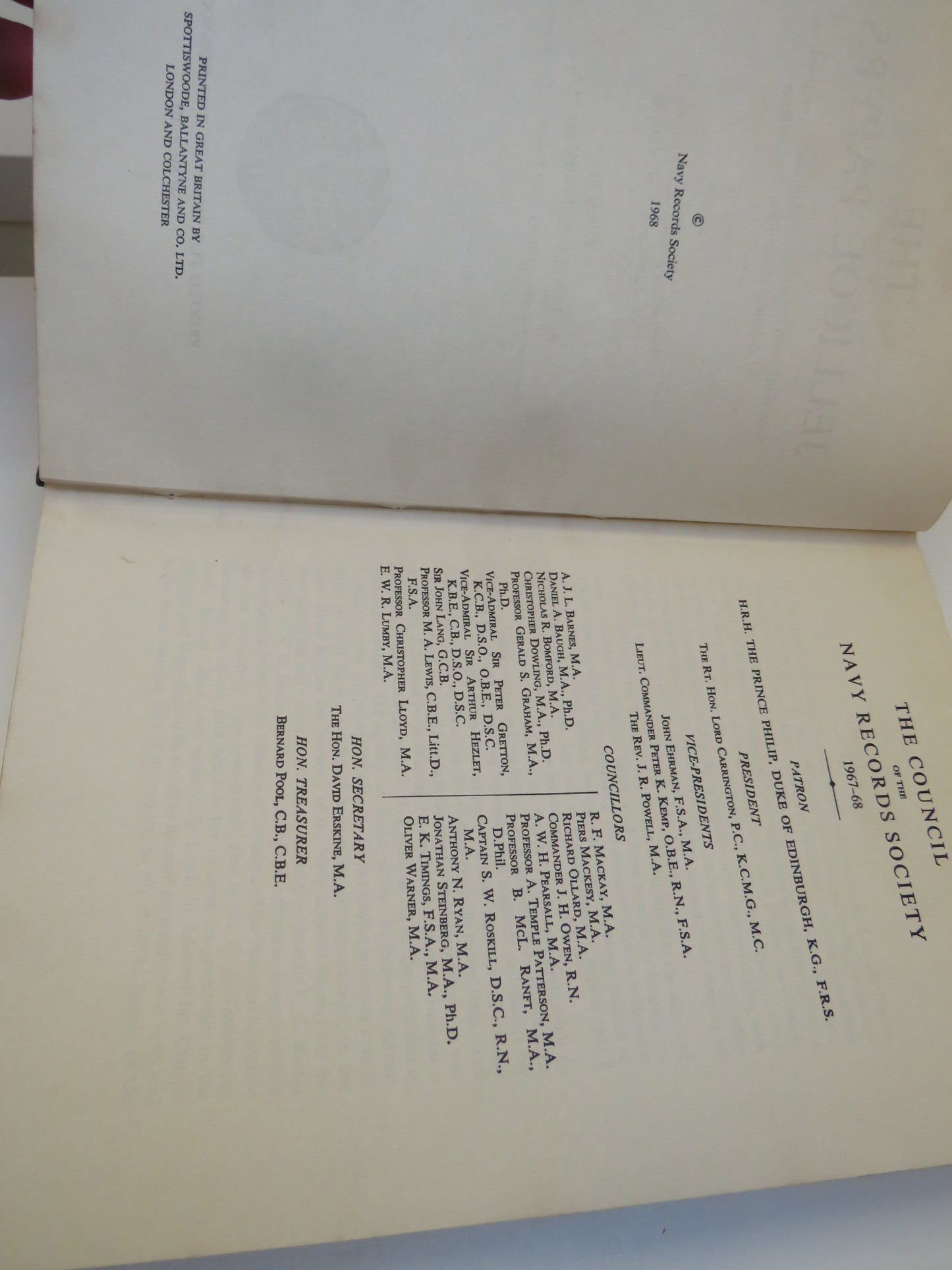 The Jellicoe Papers Selections From The Private and Official Correspondence of Admiral of the Fleet Earl Jellicoe Volume II 1916-1935 -- 1968