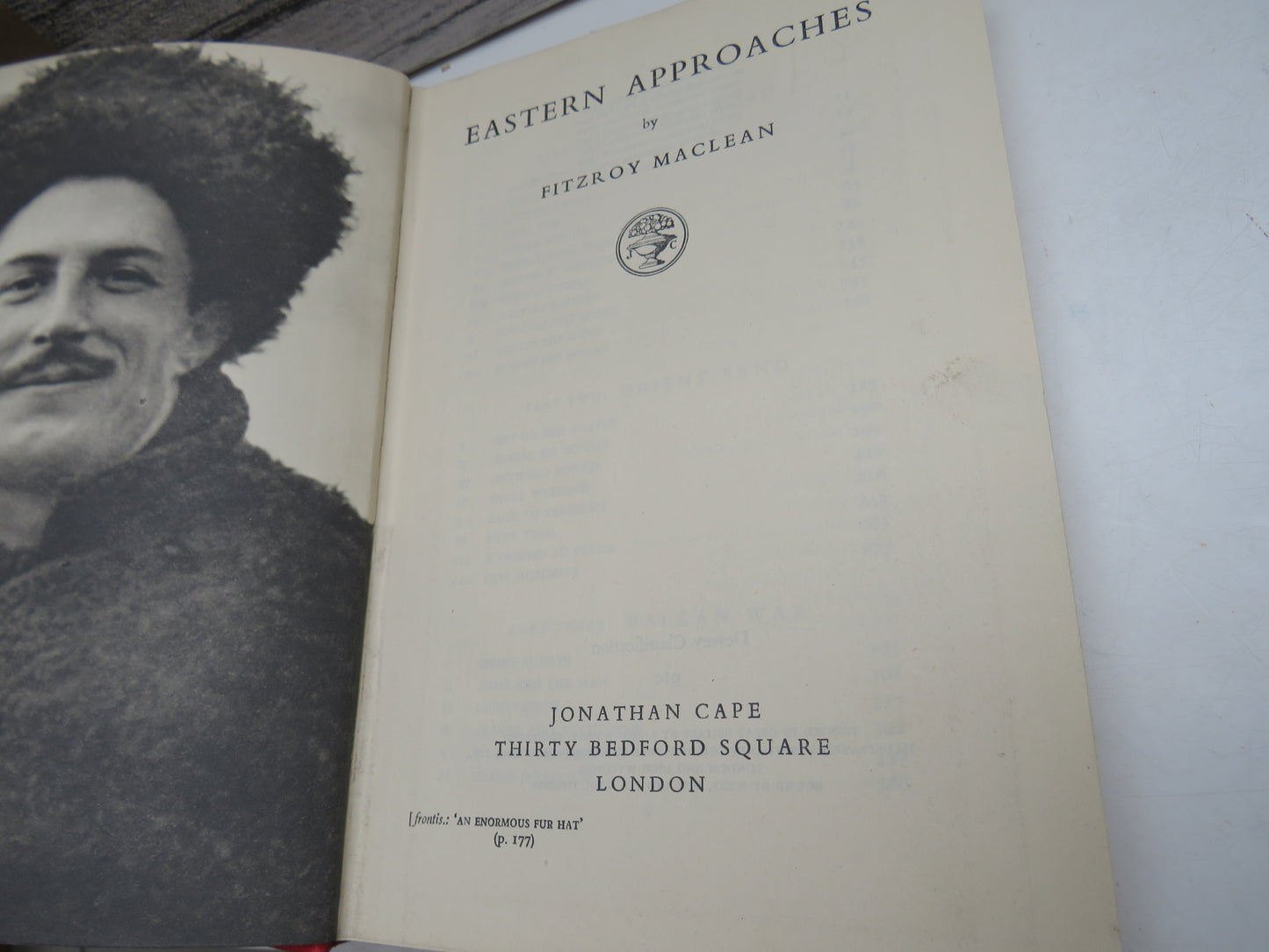 Eastern Approaches by Fitzroy Maclean (WWII Memoir Book, 1950)