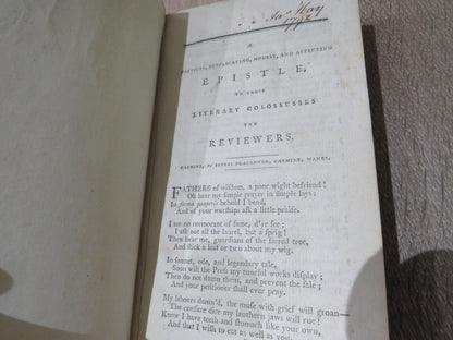 Works of Peter Pindar 1792 Epistle To Those Literary Colossusses The Reviewers, Inc A Poetical Epist book image 6