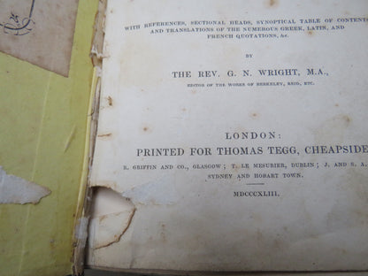 Elements of The Philosophy of The Human Mind In Two Parts By Dugald Stewart 1843