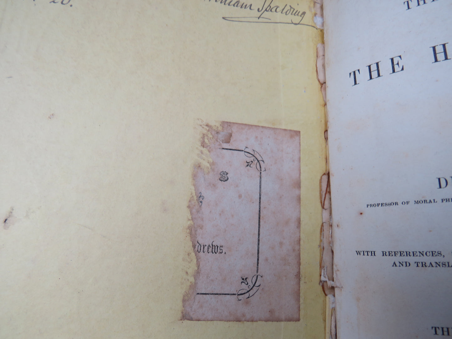 Elements of The Philosophy of The Human Mind In Two Parts By Dugald Stewart 1843