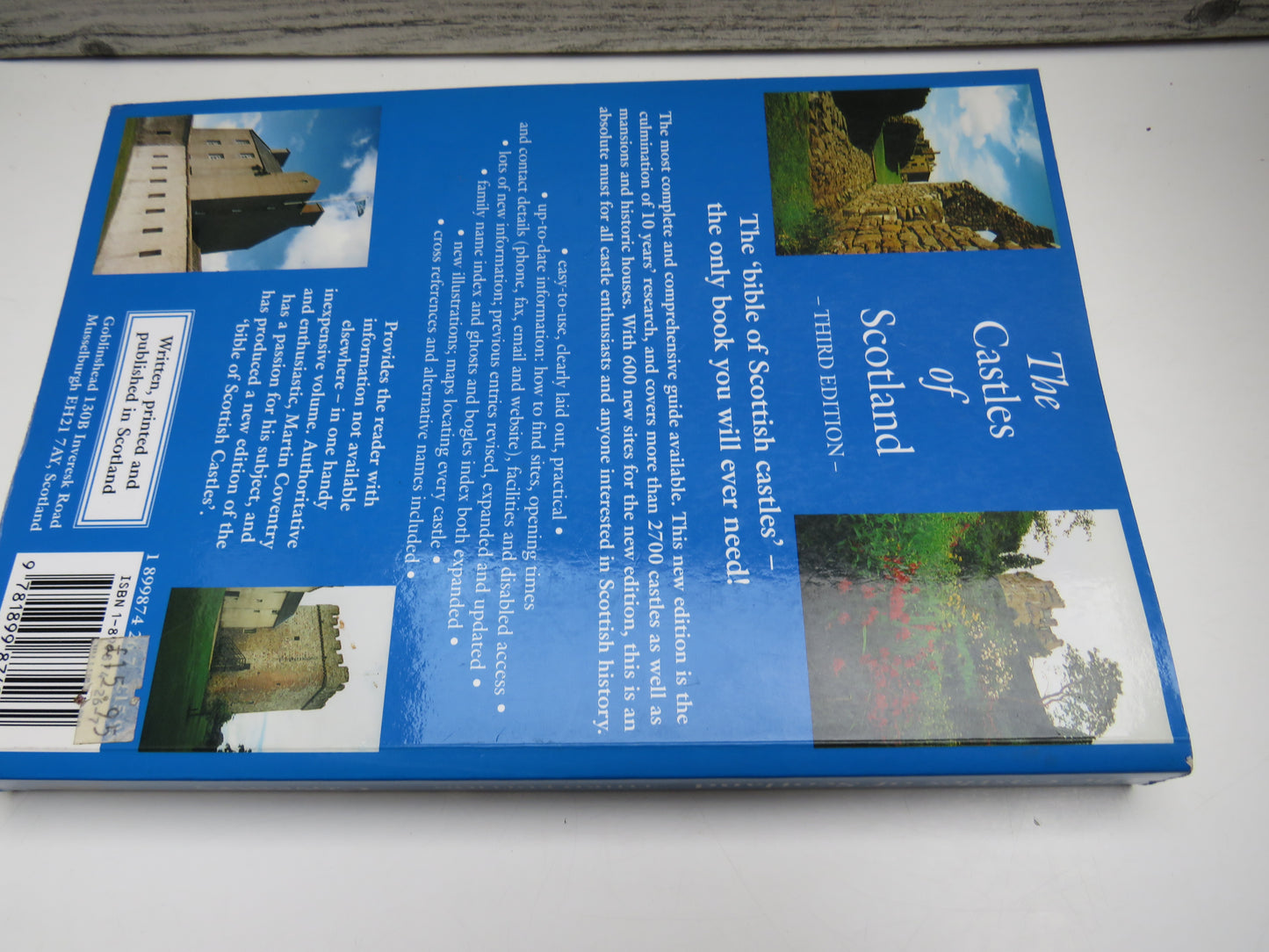The Castles of Scotland By Martin Coventry 2001 3rd Edition