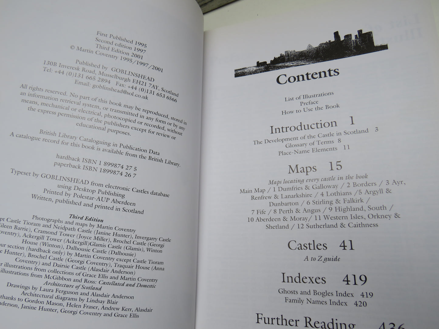 The Castles of Scotland By Martin Coventry 2001 3rd Edition