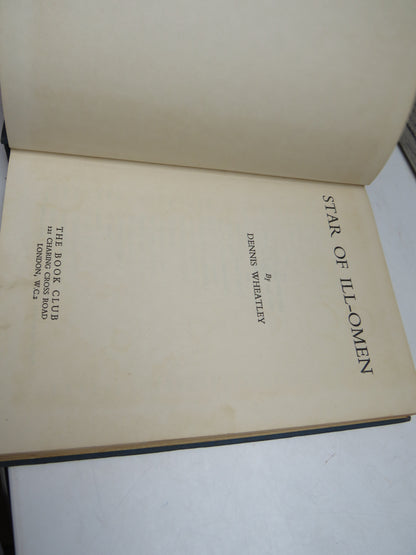 Star of Ill-Omen by Dennis Wheatley (Thriller Book, 1952) book image 3