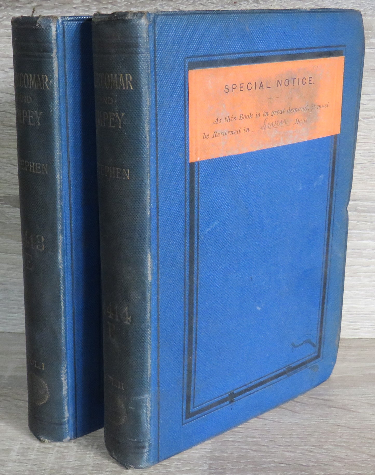 The Story of Nuncomar and the Impeachment of Sir Elijah Impey By Sir James Fitzjames Stephen Vol I & II 1885