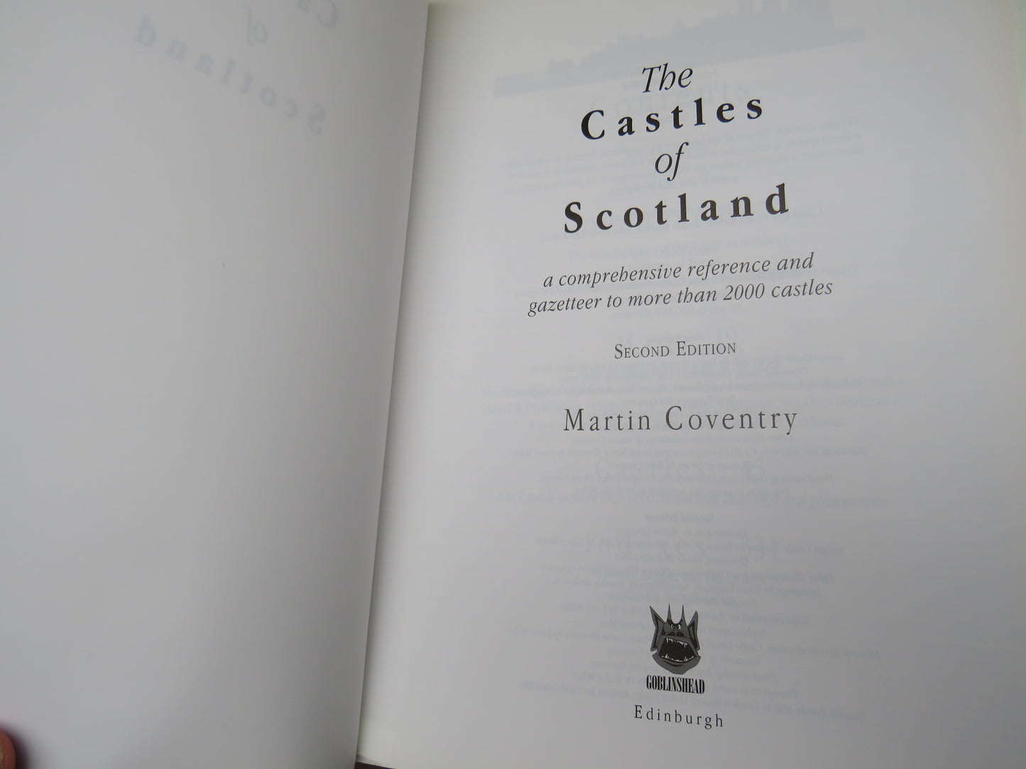 The Castles of Scotland By Martin Coventry 1997 2nd Edition