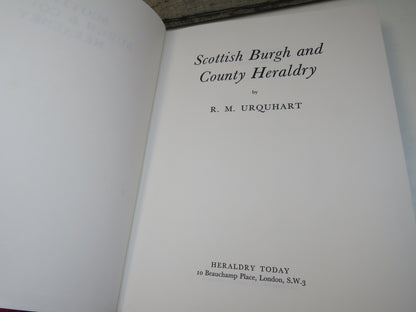 Scottish Burgh and County Heraldry By R. M. Urquhart 1973 book image 4