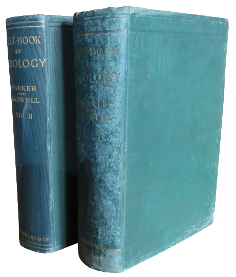 A Text-Book Of Zoology By T. Jefferey Parker and William A. Haswell Vol I & II 1910 & 1930