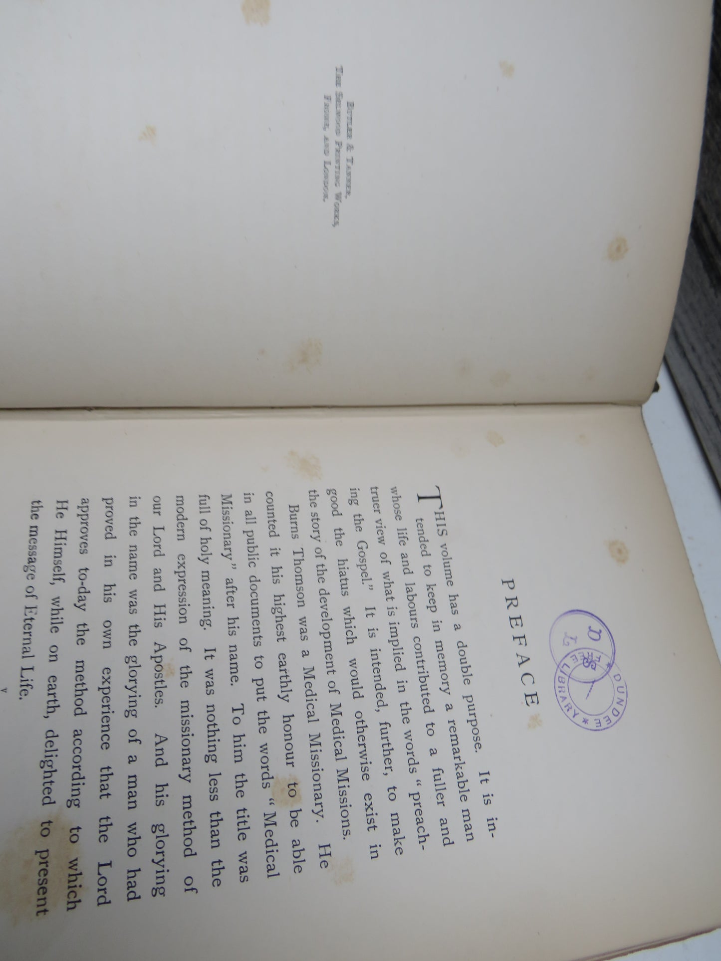 W. Burns Thomson Reminiscences of Medical Missionary Work 1895