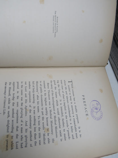 W. Burns Thomson Reminiscences of Medical Missionary Work 1895