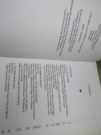 Mungo's City A Glasgow Anthology Edited By Brian D. Osborne and Ronald Armstrong 1999