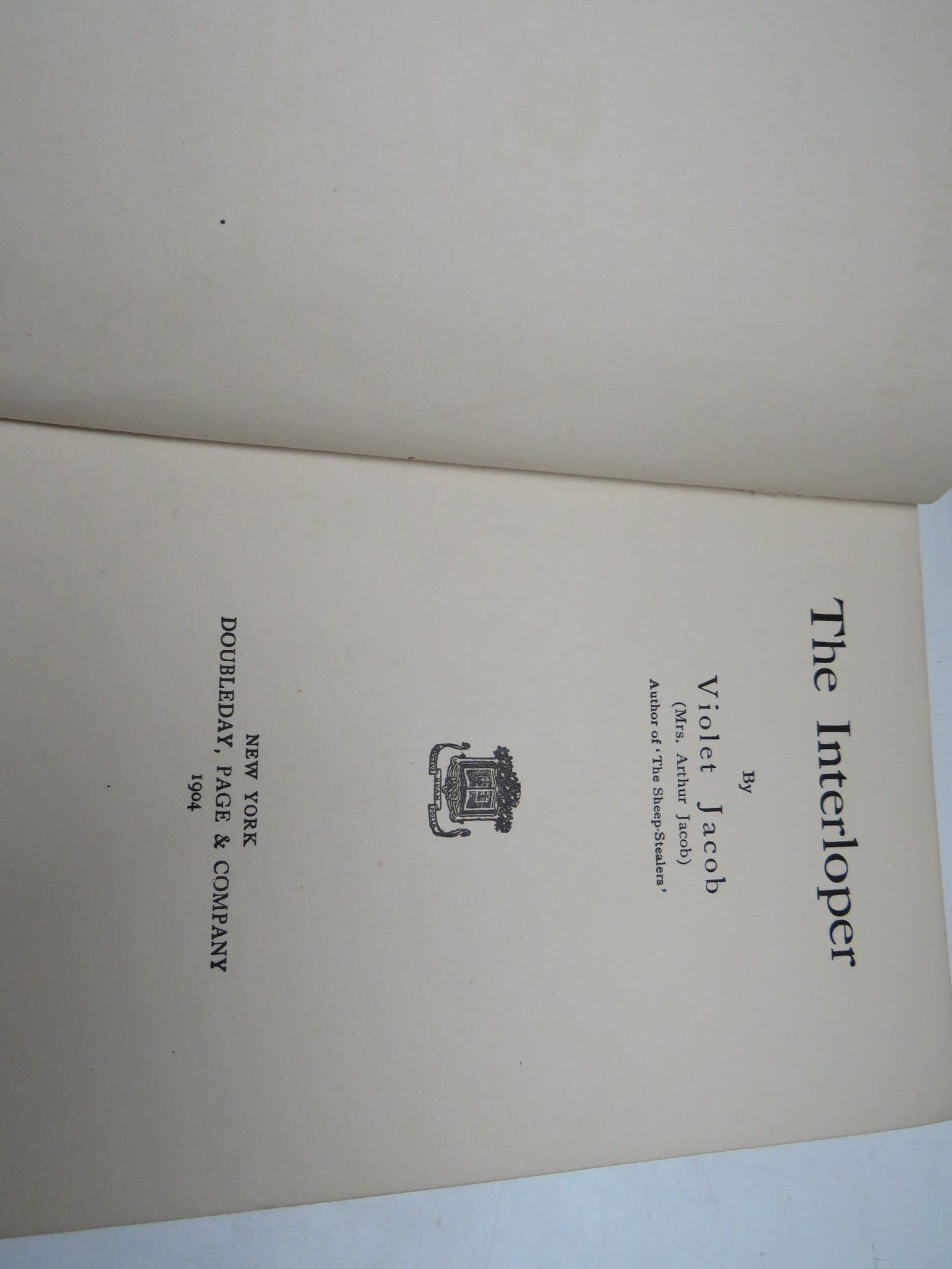 The Interloper By Violet Jacob 1904 1st Edition