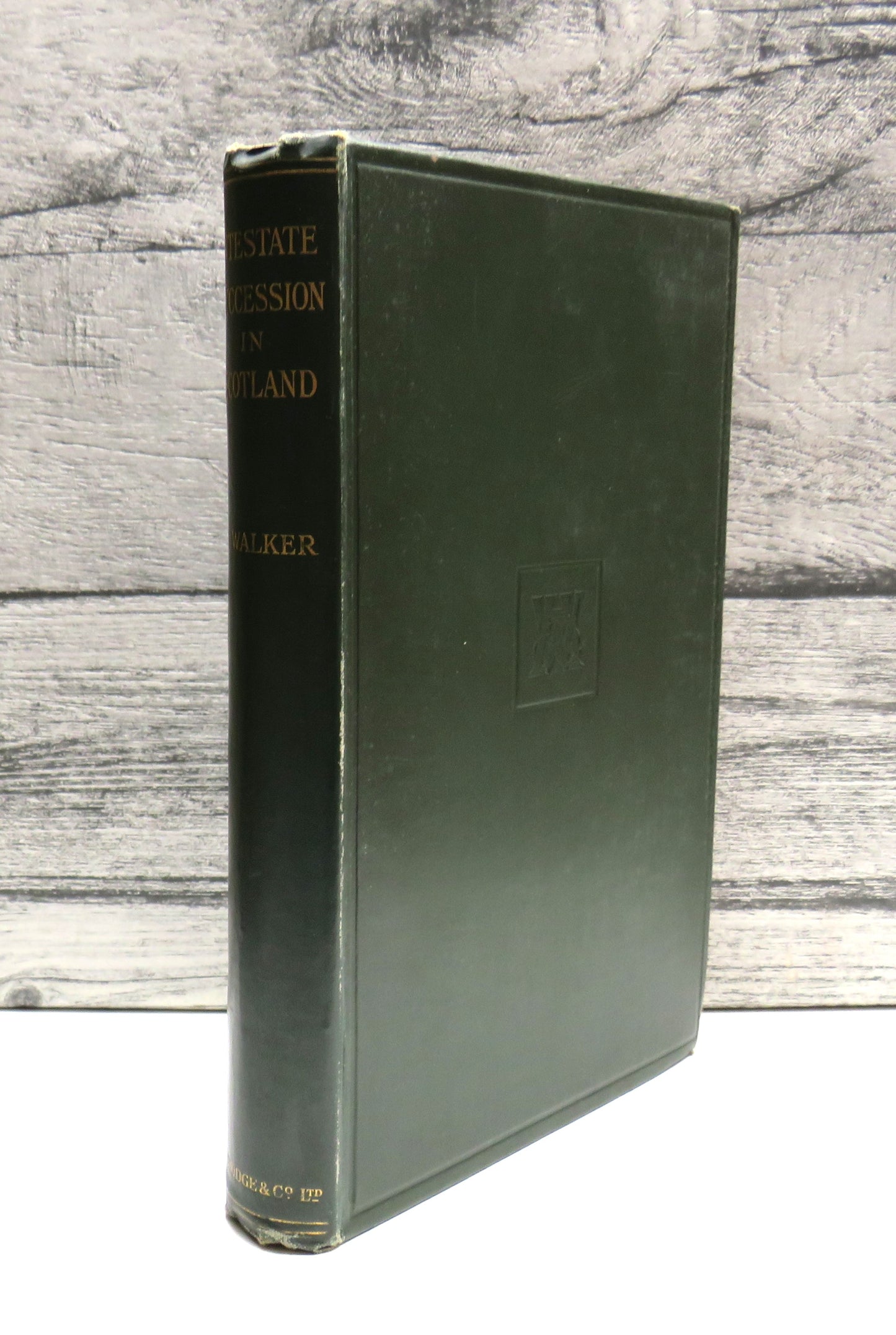 Law of Intestate Succession In Scotland By James Walker 1927