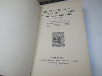 The Minutes Of The Justices Of The Peace For Lanarkshire 1707-1723 Transcribed and Edited By Charles book image 4
