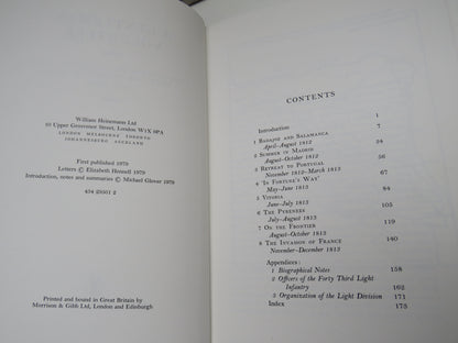 A Gentleman Volunteer The Letters of George Hennell From The Peninsular War 1812-1813 Edited By Michael Glover 1979