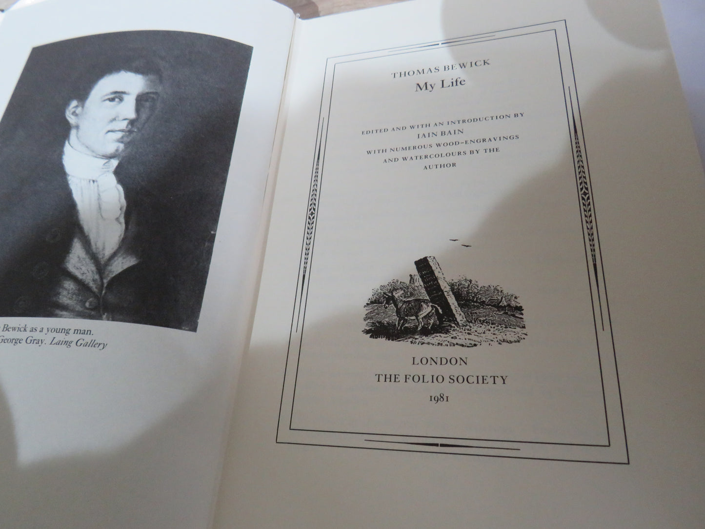Thomas Berwick My Life Edited and With Introduction By Iain Bain 1981 Folio Society