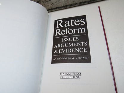 Rates Reform Issues Arguments & Evidence By Arthur Midwinter & Colin Mair book image 4