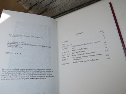 Rates Reform Issues Arguments & Evidence By Arthur Midwinter & Colin Mair book image 5