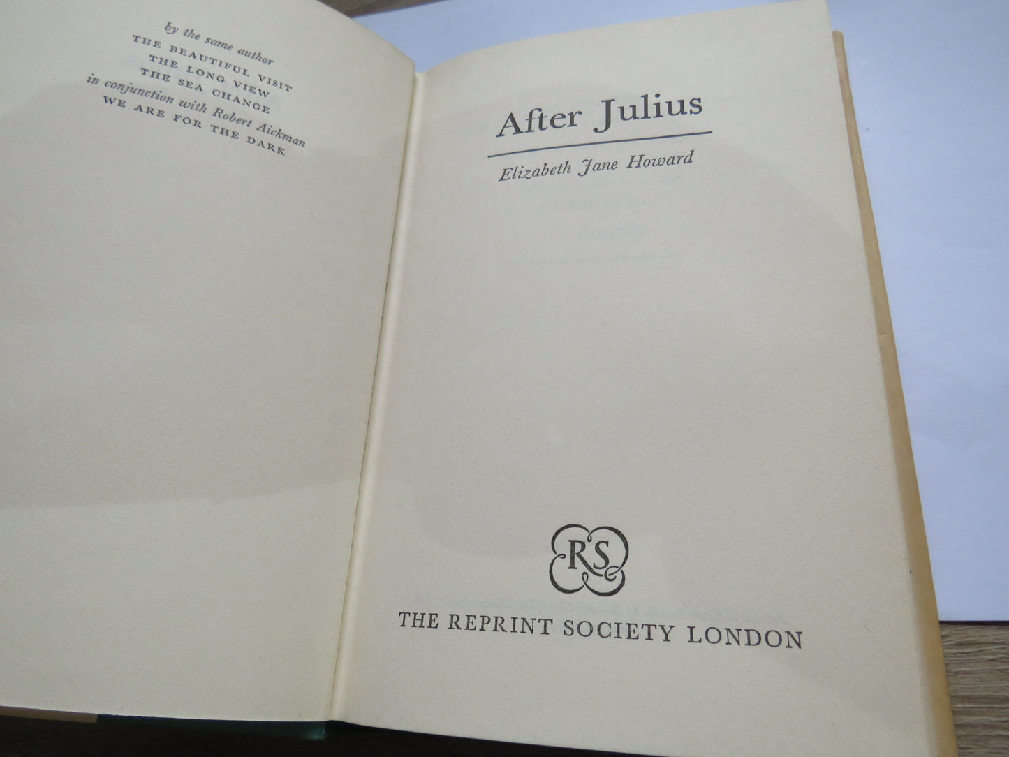 After Julius By Elizabeth Jane Howard 1967