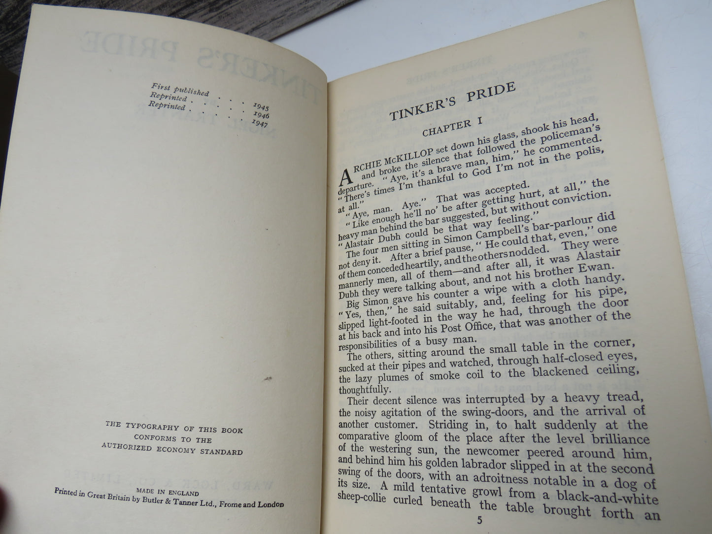 Tinker's Pride By Nigel Tranter 1947