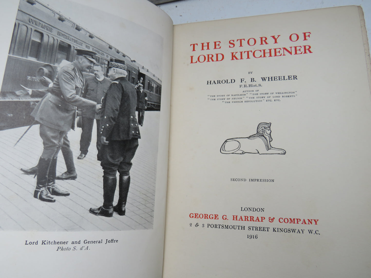 The Story of Lord Kitchener By Harold F. B. Wheeler 1916