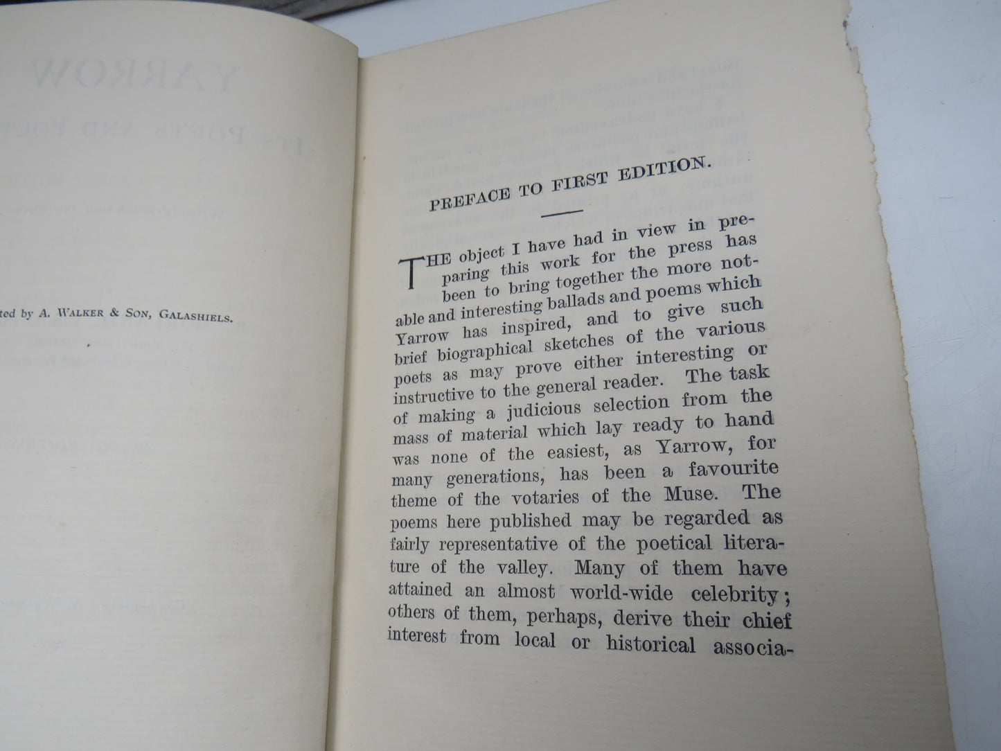 Yarrow Its Poets and Poetry With Introduction and Notes By R. Borland 1908