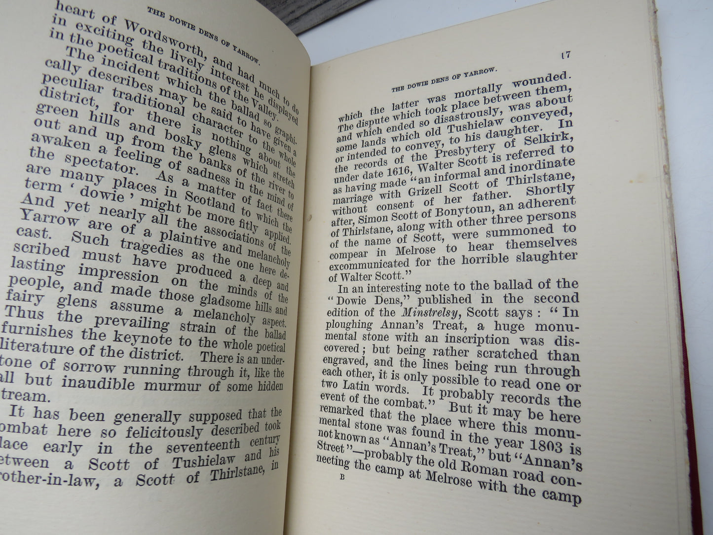 Yarrow Its Poets and Poetry With Introduction and Notes By R. Borland 1908
