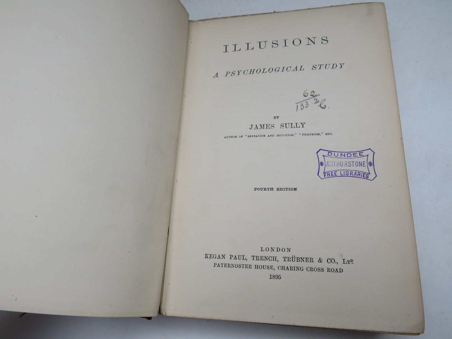 Illusions A Psychological Study By James Sully 1895