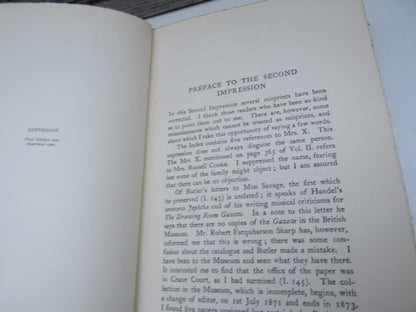 Samuel Butler, Author of Erewhon (1835-1902) A Memoir by Henry Festing Jones, Volume I (Biography Bo book image 6