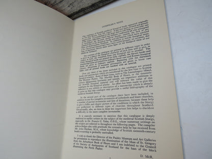 Catalogue Of Scottish Medieval Liturgical Books and Fragments By Rev. David McRoberts 1953 book image 4