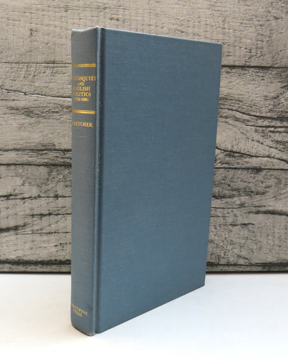 Montesquieu and English Politics (1750-1800) By F.T. H. Fletcher 1980 book front cover