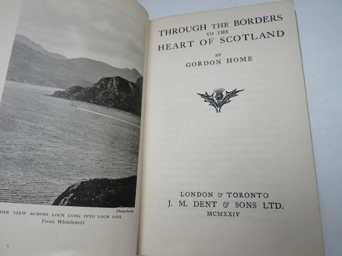 Through The Borders To The Heart of Scotland By Gordon Home 1924
