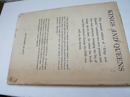 Kings and Queens by Eleanor & Herbert Farjeon (Poetry Book, 1940) book image 2
