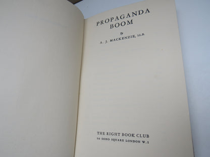 Propaganda Boom By A. J. Mackenzie 1938 book image 3