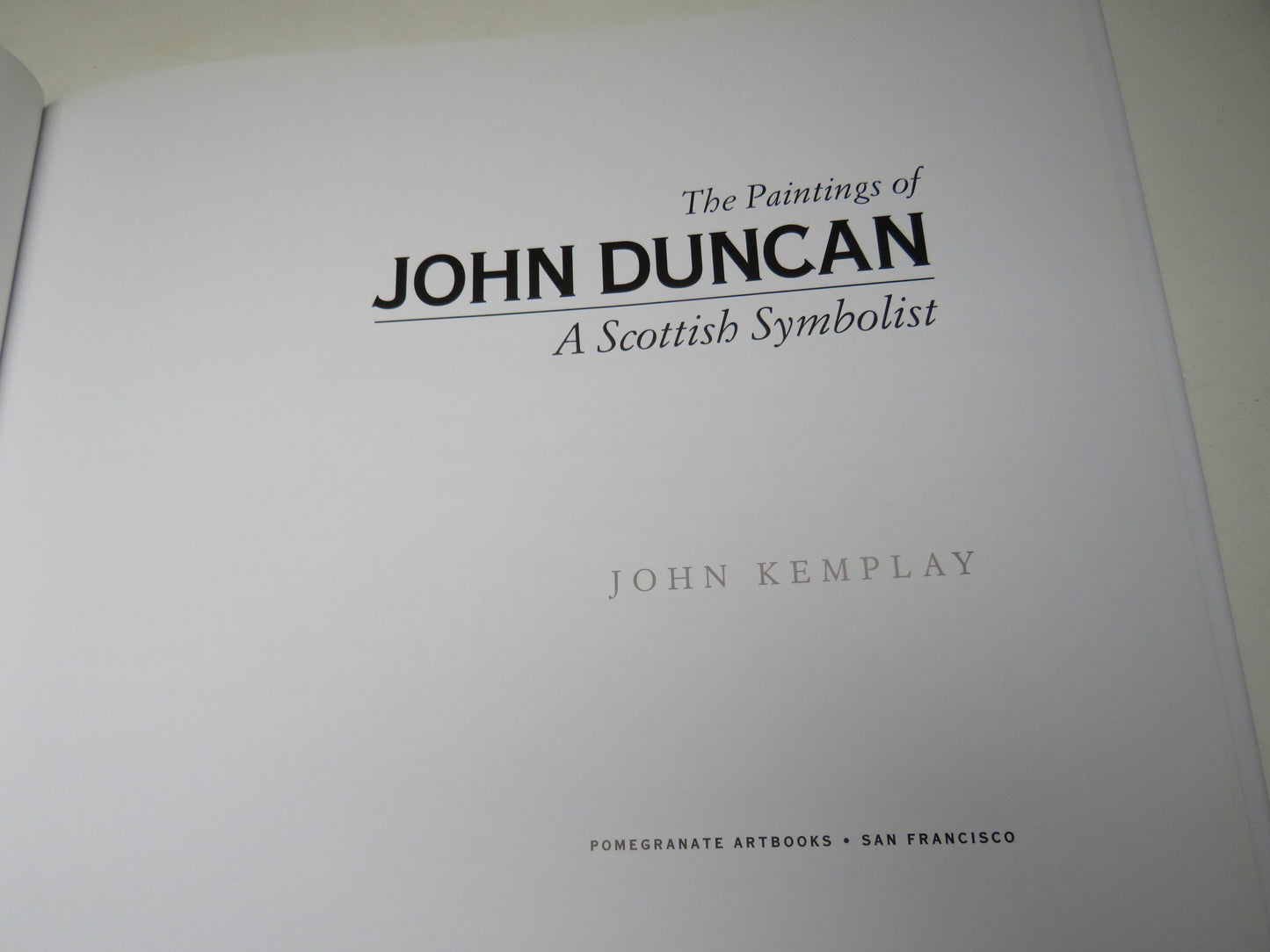 The Paintings of John Duncan A Scottish Symbolist By John Kemplay 2009