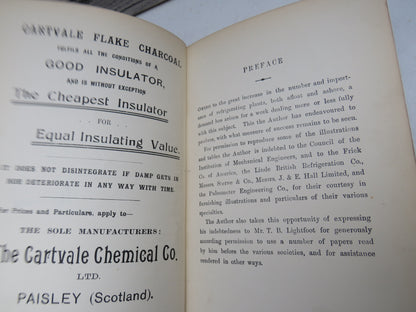 Refrigerating Machinery Its Principles and Management By A. Ritchie Leask 1907