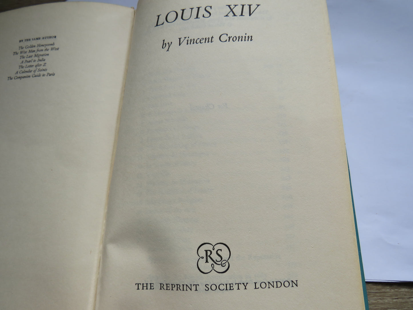 Louis XIV By Vincent Cronin 1965