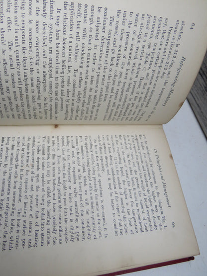 Refrigerating Machinery Its Principles and Management By A. Ritchie Leask 1907