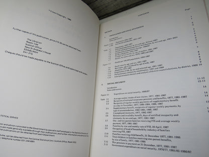 Scottish Office Scottish Abstract of Statistics No.17 1988 book image 5