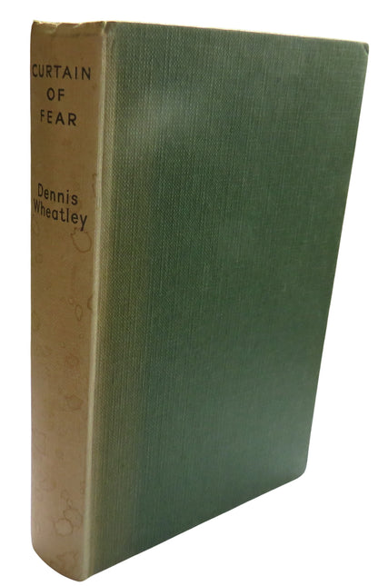 Curtain Of Fear By Dennis Wheatley, Vintage Book book front cover