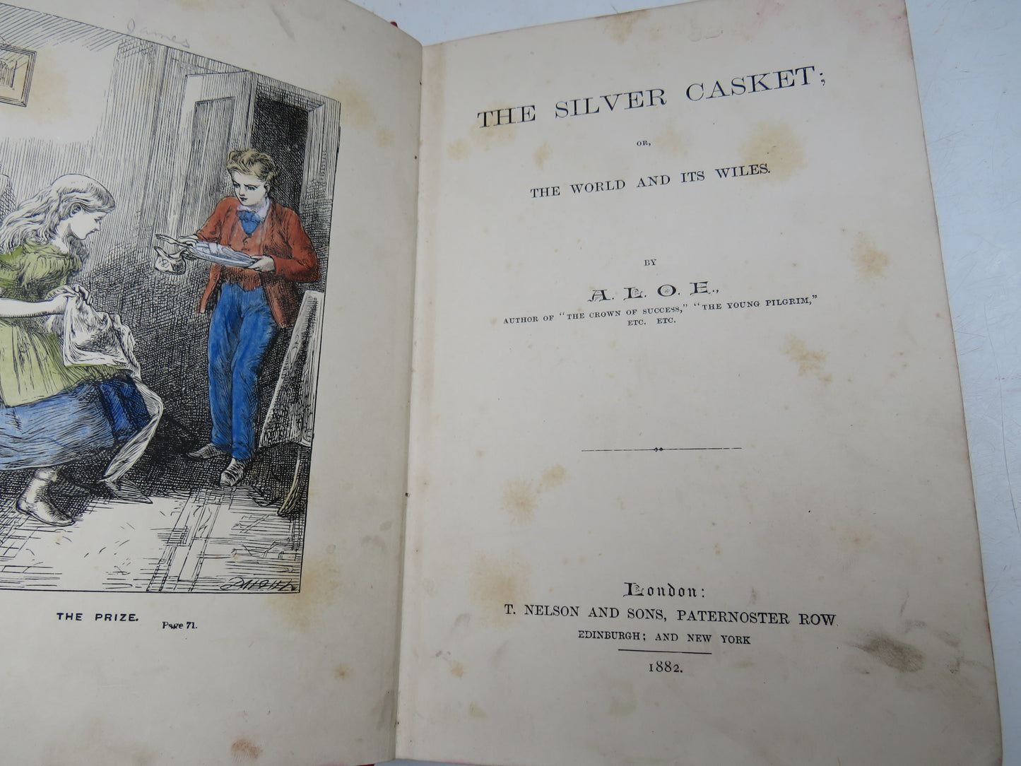 The Silver Casket: Or The World and Its Wiles By A. L. O. E. 1882