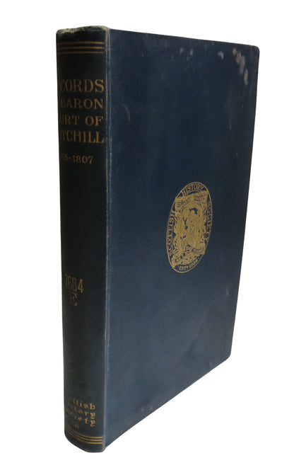 Records Of The Baron Court of Stitchill 1655-1807 --1905 book front cover
