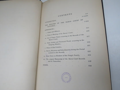 Records Of The Baron Court of Stitchill 1655-1807 --1905 book image 6