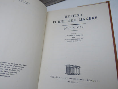 British Furniture Makers by John Gloag (Art & History Book, 1946) book image 3