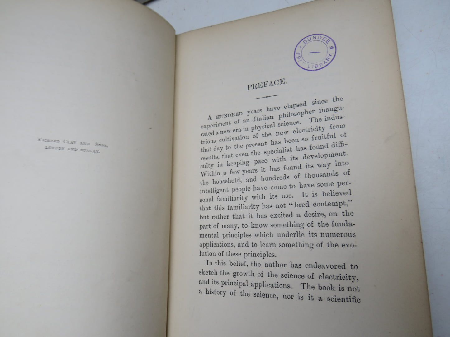 A Century of Electricity By T.C. Mendenhall 1887